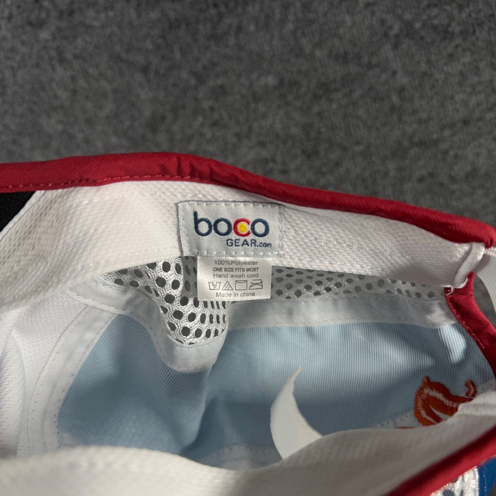 Boco Gear Rabbit RAD Running Hat Mesh Technical Performance Cap OSFM Blue Orange - Picture 6 of 7